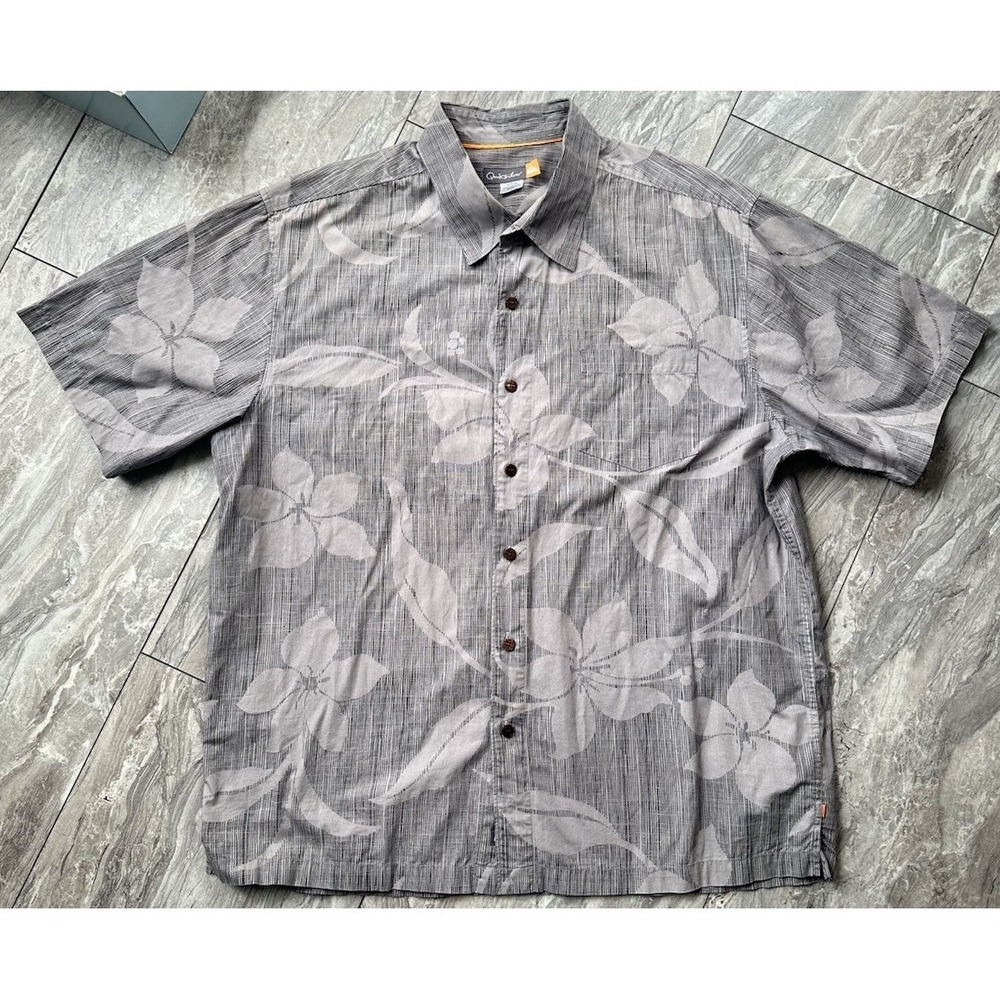 Quiksilver Comfort Hawaiian Shirt Men's XL 100% cotton